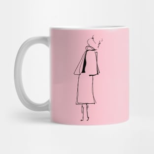 Lady Line Art Mug